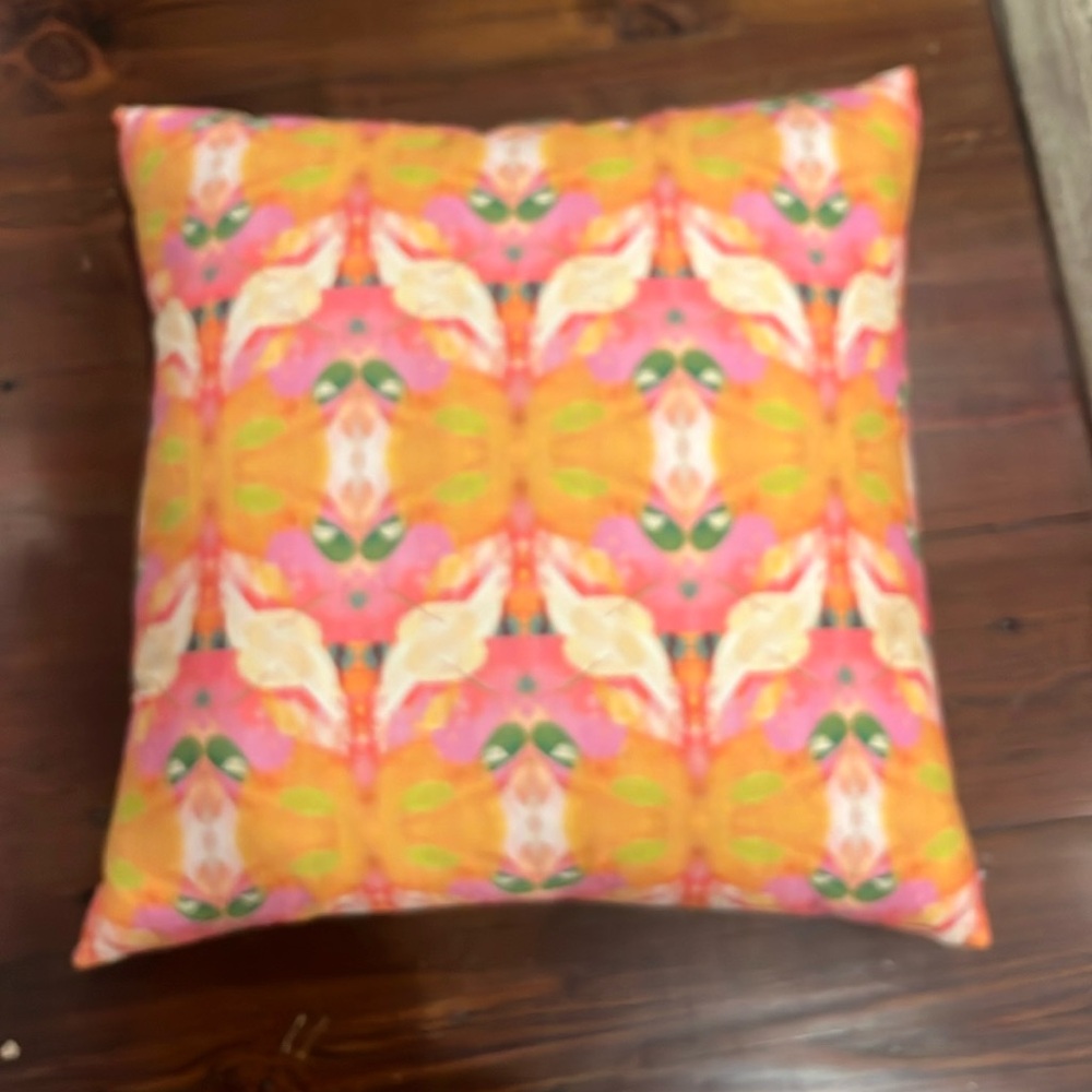 Laura Park pillow- never used. 24 by 24